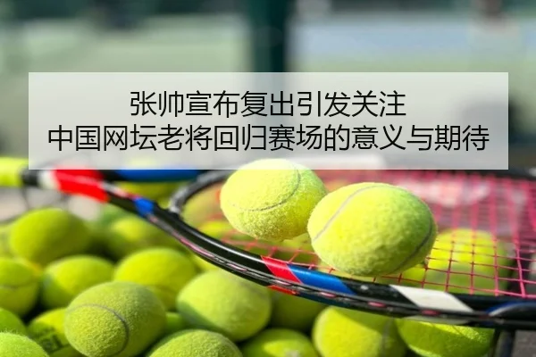 张帅宣布复出引发关注 中国网坛老将回归赛场的意义与期待